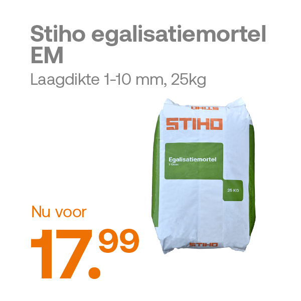 Egalisatiemortel 1-10mm
