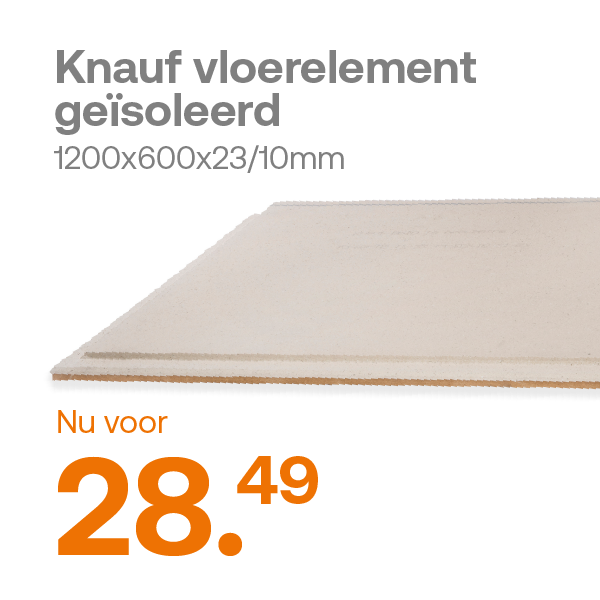 Knauf vloerelement