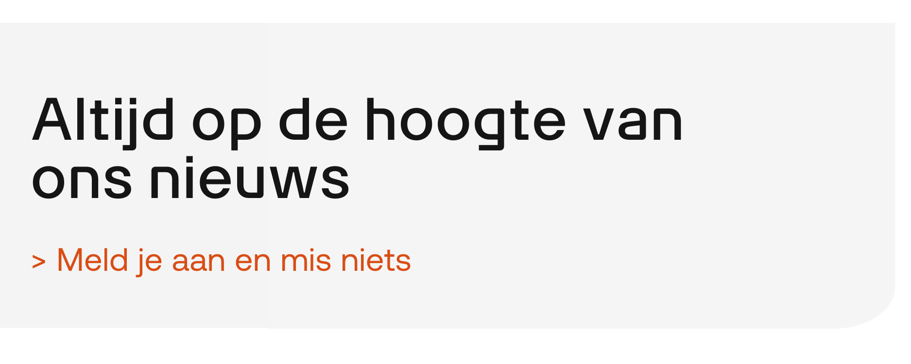 Altijd op de hoogte