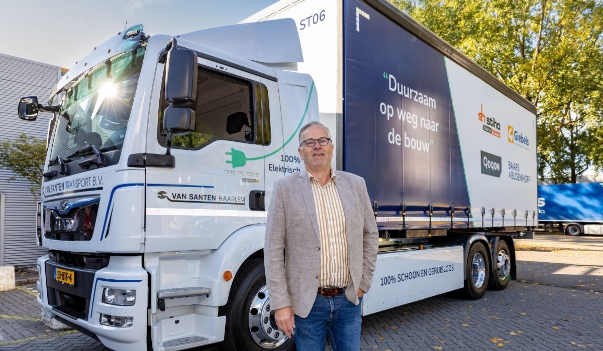 Stiho bezorgt met elektrische vrachtwagen in Haarlem en Amsterdam